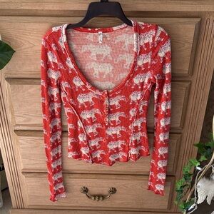 Intimates by Free People Button-Up Elephant Women’s Top